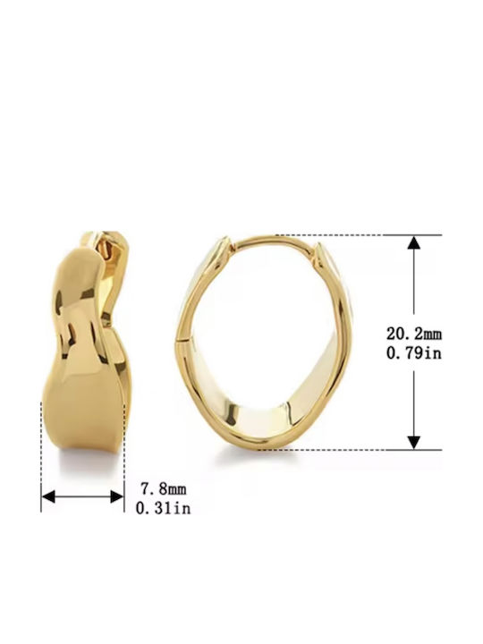 Earrings made of Silver Gold Plated