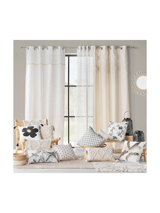 Douceur d'Intérieur Μαξιλάρι Καναπέ Issey από 100% Βαμβάκι Βαμβακερό 45x45εκ.