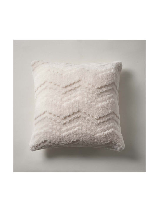 Gofis Home Διακοσμητική Μαξιλαροθήκη Claudette από Γούνα Fog Beige 171/06 43x43εκ.
