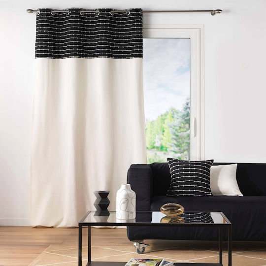 Douceur d'Intérieur Μαξιλαροθήκη Linechic Μαύρη 45x45εκ. Douceur d'Intérieur Μαξιλαροθήκη Linechic Μαύρη 45x45εκ.
