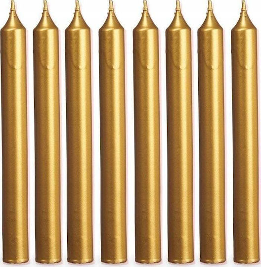 Atmosphera Aromatisches Kerze Kegel Gold 21cm 8Stücke