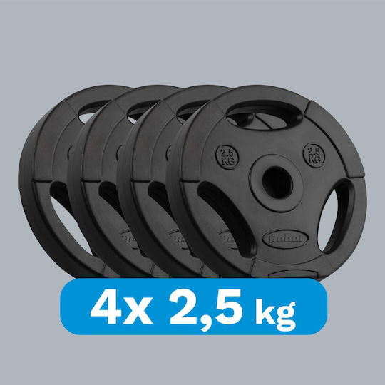 Scheibenset 4 x 2.5kg Ø31mm mit Griffen