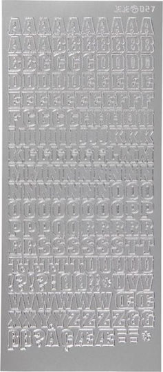 Focus Stickers Silver Letters Design 3