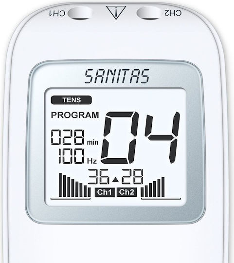 Sanitas SEM 43 - Digital EMS/TENS Massagegerät für den Nacken, die Taille, den Rücken, die Beine & den Körper mit Vibration