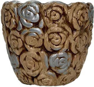 Velve Blumentopf Keramik Beige