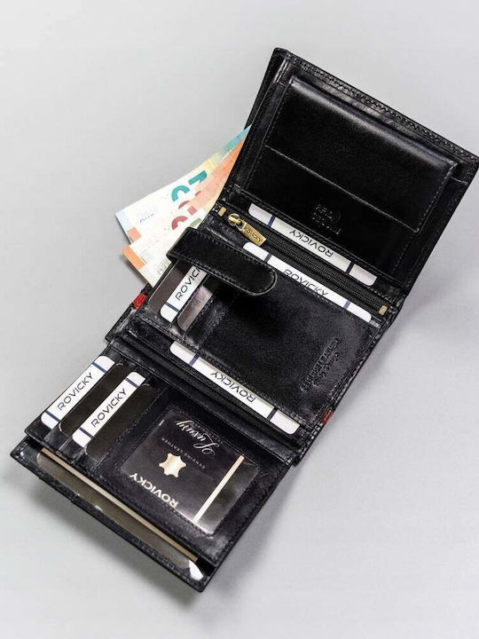 Ανδρικό Πορτοφόλι με RFID Μαύρο