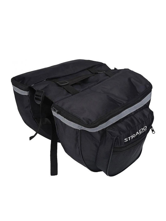 Strado Gepäckträgertasche Doppelter Schwarz