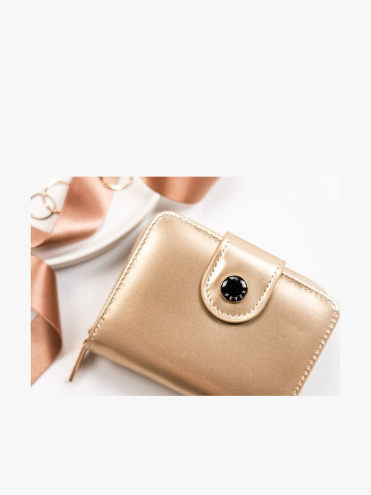 Small Women's Wallet with RFID Beige