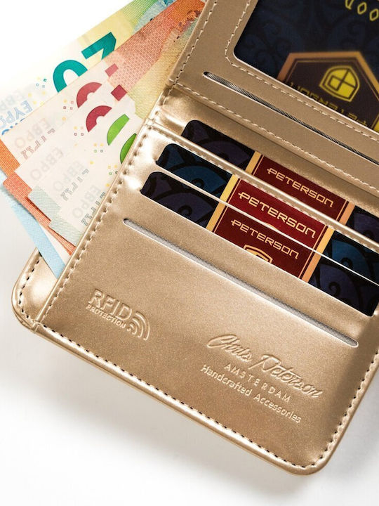 Small Women's Wallet with RFID Beige