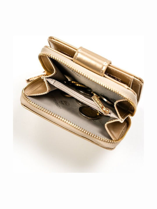 Small Women's Wallet with RFID Beige