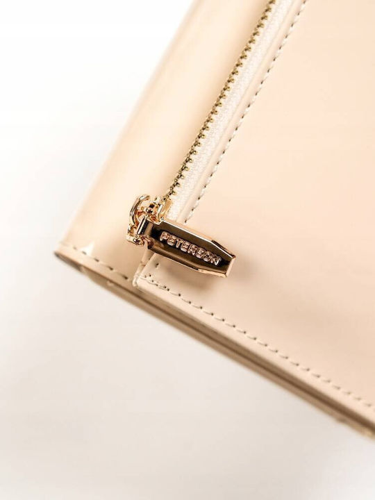Leather Women's Wallet with RFID Beige