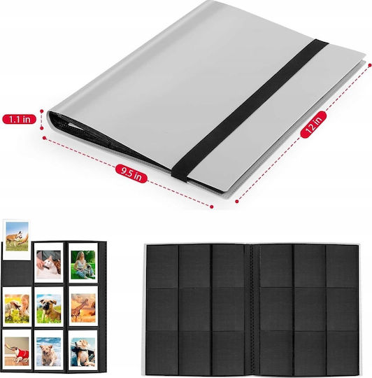 Loveinstant Album Na Zdjęcia 360 Zdjęć Do Fujifilm Instax Mini Xiaomi Polaroid Canon Hp Kodak Szary