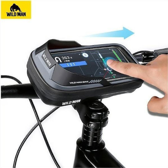 Wildman Es16 L Bicycle Phone Holder Waterproof Handlebar Mount 0.5l 20.5 X 10.5 X 9 Cm Gray