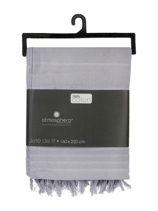 Atmosphera Fredzle Κουβέρτα Fleece Μονή 160x220εκ. Grey