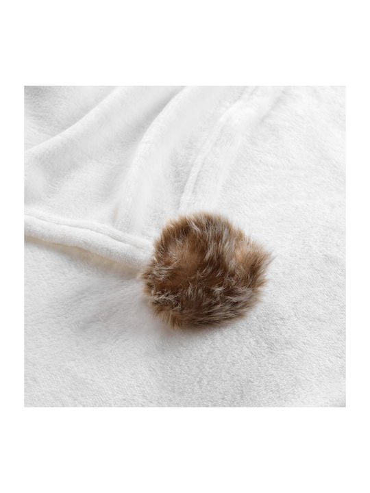 Douceur d'Intérieur Κουβέρτα Γούνινη Καναπέ 125x150εκ. Snowy