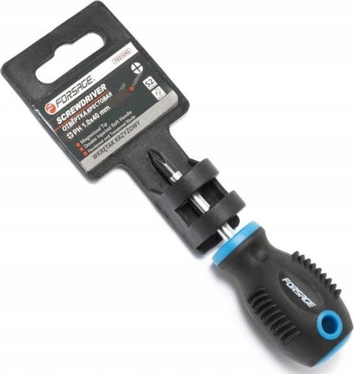 Forsage Magnetic Dwarf Screwdriver Cross with Length 40mm
