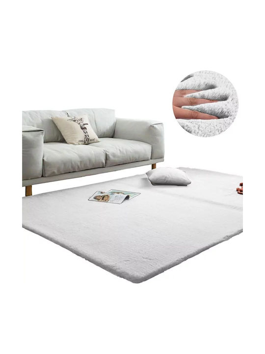 Strado Rug Rectangular White