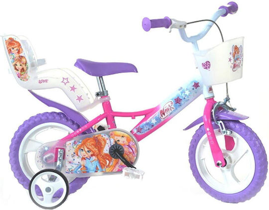 Dino Bikes Winx 12" Παιδικό Ποδήλατo BMX Caliper Pink/Purple