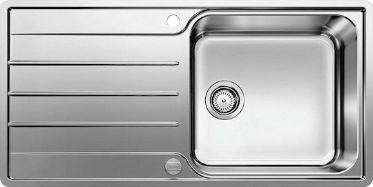 Blanco Lemis Xl 6 S-if Ένθετος Inox Μ100xΠ50cm Γκρι
