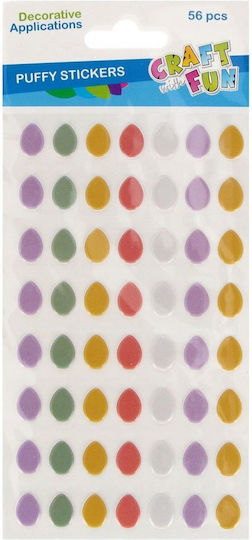 Naklej Wn Puffy Eggs 56pcs Cf 12/144