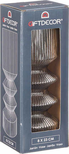 Gift Decor Διακοσμητικό Βάζο Glas 8x23cm 1Stück