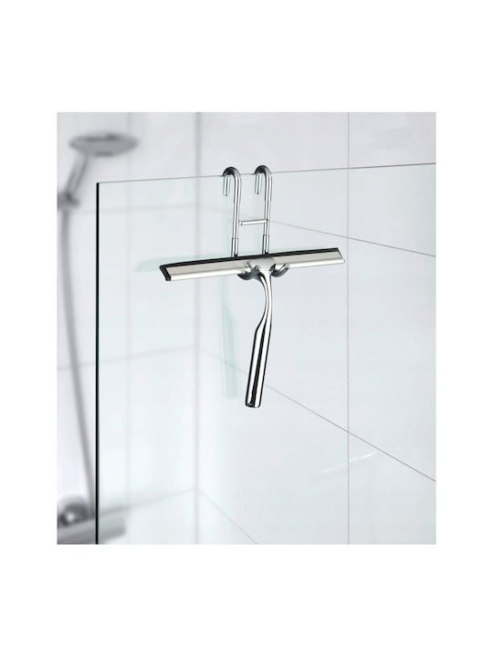 Wenko 246841121 Άγκιστρο Μπάνιου Διπλό ​12x7.5cm Inox Ασημί