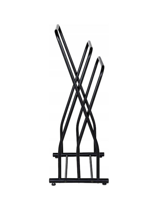 Wenko Single Wall-Mounted Bathroom Freestanding Towel Rack Inox Black