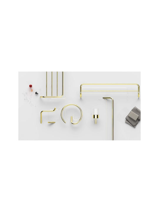 Deante Single Wall-Mounted Bathroom Freestanding Towel Rack Silver