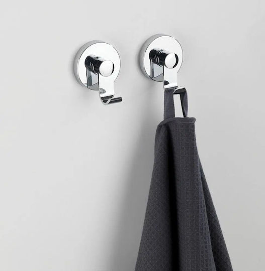 Wenko Vacuum Double Wall-Mounted Bathroom Rail ​5x6cm Silver