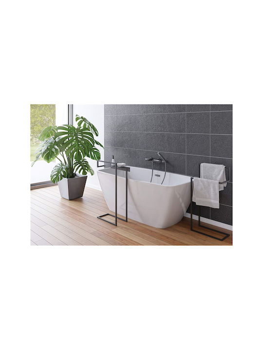 Deante Single Etaj Bathroom Raft de haine Argint