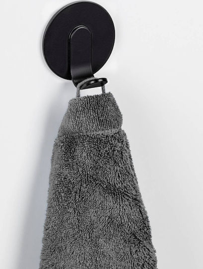Wenko Towels Single Wall-Mounted Bathroom Hook Silver