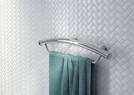 Deante Schiene Badezimmer Einzel Wandmontage ​54x54cm Inox Gray