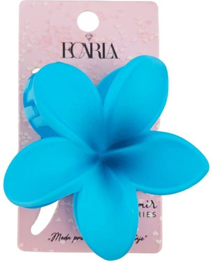 Copy Hair Clip XL Clamp Flower Ombre Matte Blue 7.5 x 8cm Sp401