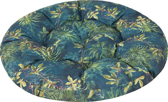 Wasserdichtes Schaukel-Kissen Gartenstuhlkissen Rund Grün Meer 90x91cm