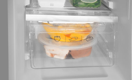 Amica Side-by-Side Refrigerator 562lt Total NoFrost H177xW91.2xD70.4cm Inox FY5119.3DFBX