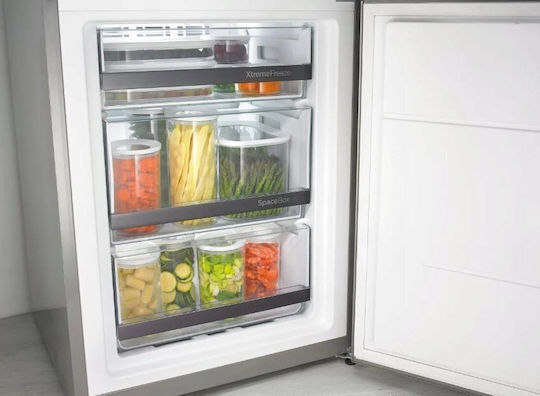 Gorenje Kühl-Gefrierkombination 304Es Total NoFrost H186xB59.5xT58.9cm. Inox NRK619EPXL4