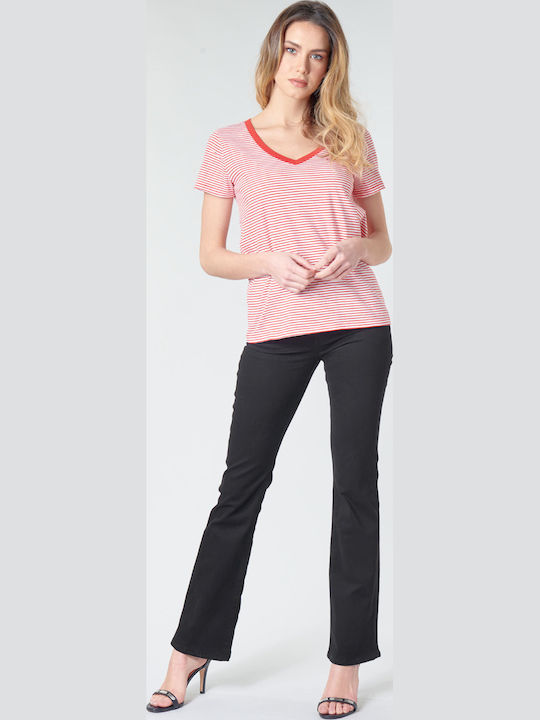 725 High Waist Women's Jean Trousers Flared in Bootcut Fit Black