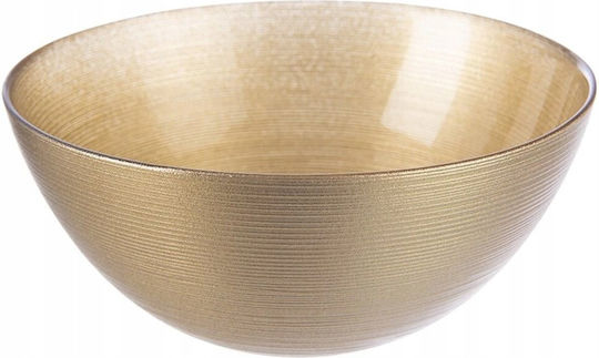 Eurofirany Bol Decorativ Sticlă Auriu 21x21cm 1buc