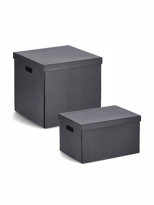 Zeller Paper Storage Box with Lid 25x35x20cm 1pcs