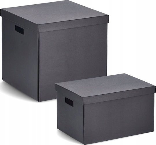 Zeller Papier Aufbewahrungsbox mit Deckel 25x35x20cm 1Stück