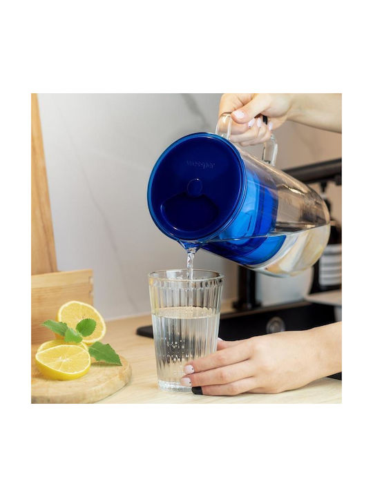 Wessper Crystal Jug with 1 Replacement Filter 2500ml