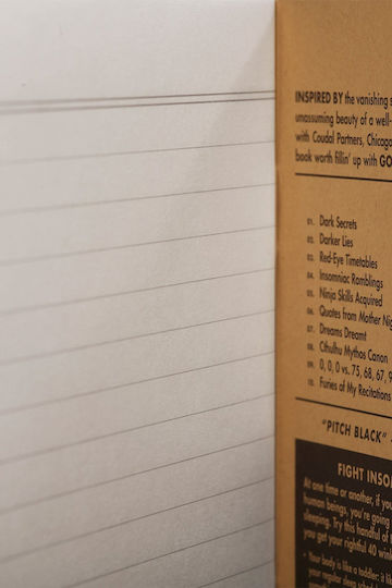 Make Notes Notes Σημειωματάριο Ριγέ Μαύρο