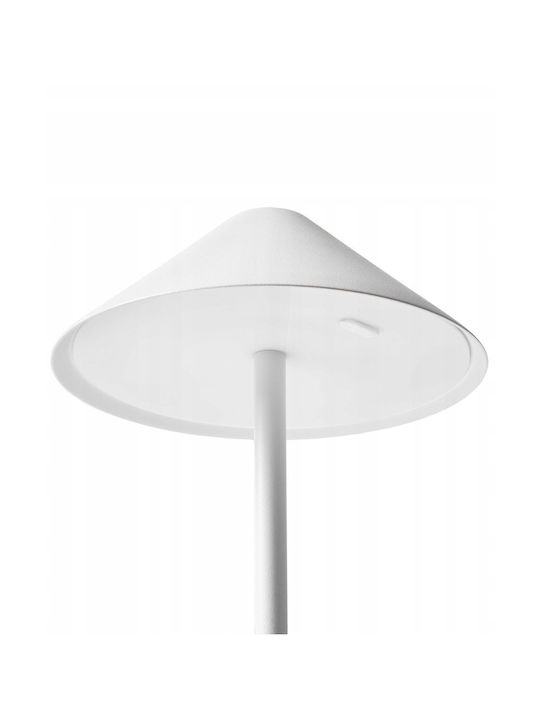 Beliani Dekorative Lampe Weiß