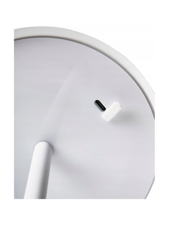 Beliani Dekorative Lampe Weiß