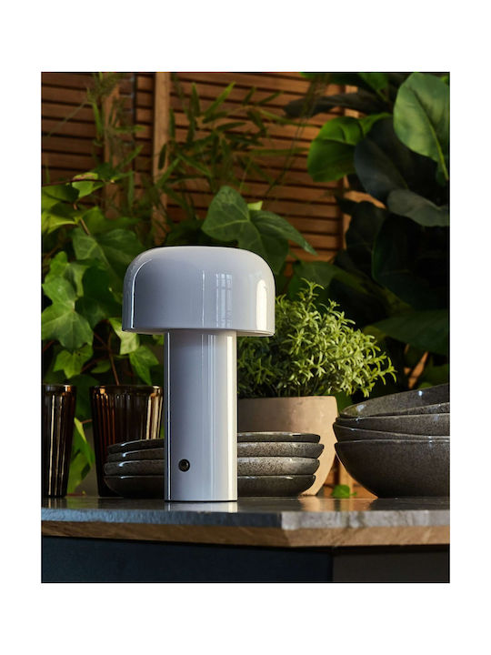Beliani Dekorative Lampe Weiß