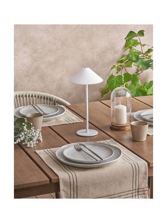 Beliani Dekorative Lampe Weiß
