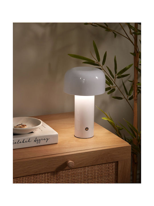 Beliani Dekorative Lampe Weiß