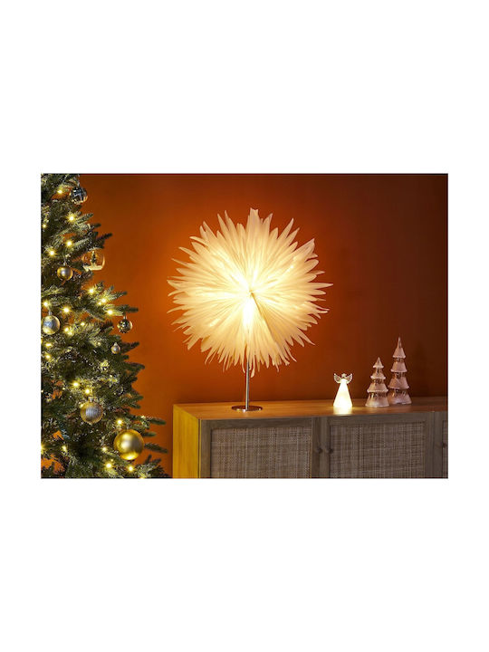 Beliani Dekorative Lampe Weiß