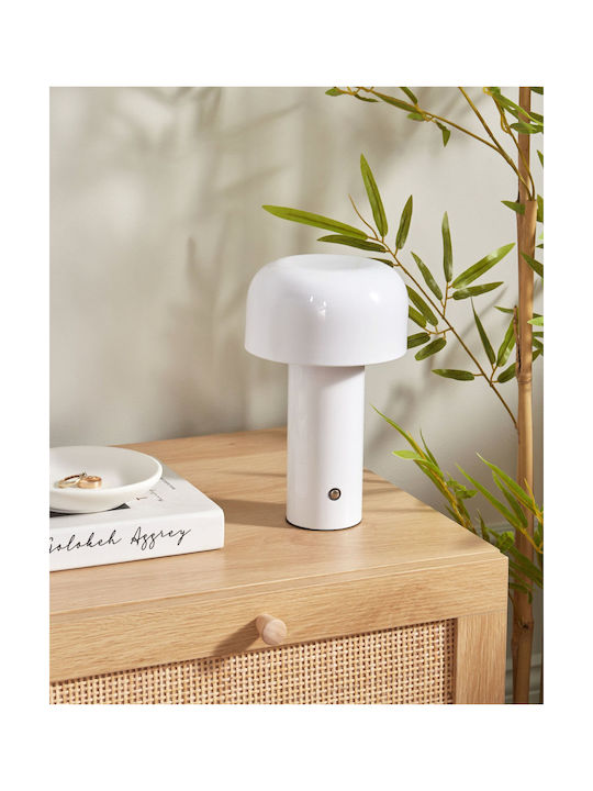 Beliani Dekorative Lampe Weiß