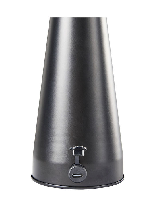 Beliani Dekorative Lampe Schwarz